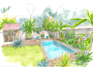 Construction de piscine - service - paysagiste des 2 rivières