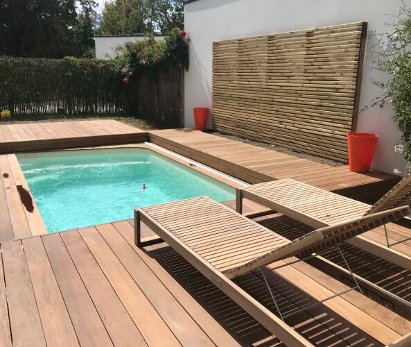 terrasse mini piscine - Paysages des 2 Rivières