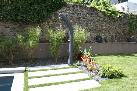 Douche extérieure piscine - Paysage des deux rivières-1
