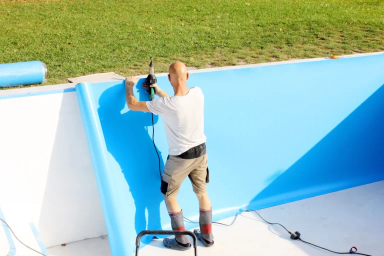 Rénovation liner piscine - paysagiste nantes2