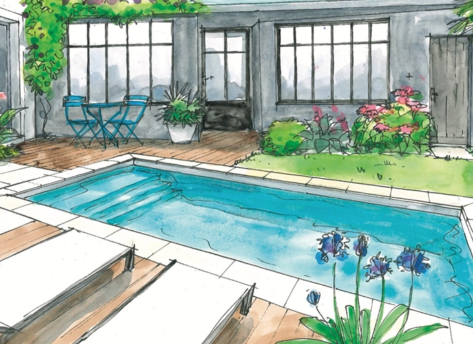 Permis de construire piscine - paysagiste des 2 rivières1